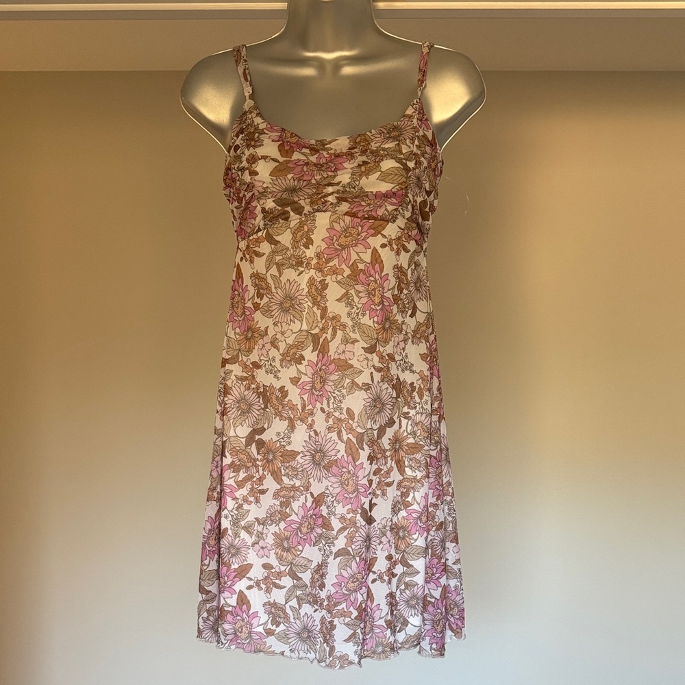 NWOT Floral Mini Tank Slip Dress Small